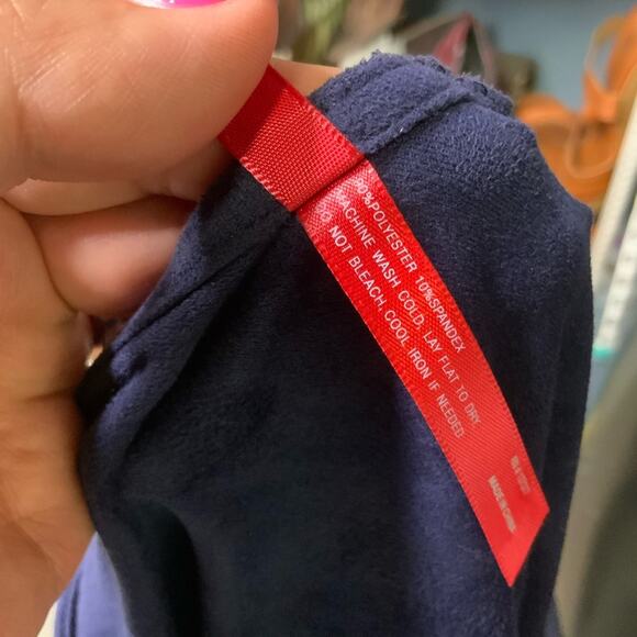 305. Ruby Ribbon Suede like reversible Dress Tunic Medium - Picture 5 of 10